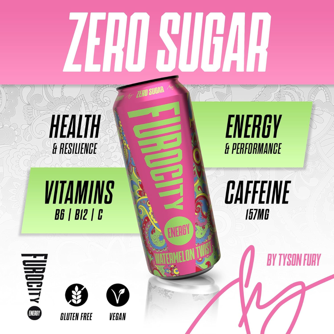 Furocity Energy Drink 12x500ml - Mango Mayhem