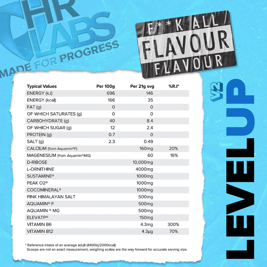 HR Labs Level Up V2 420g F**k All Flavour Unflavoured