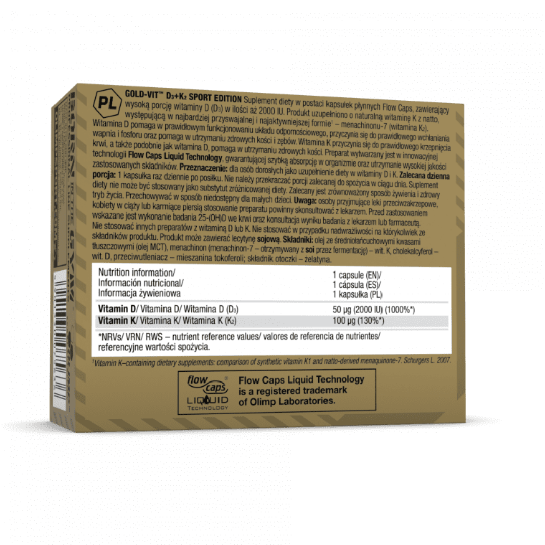 Olimp Sport Nutrition Gold Vit D3+K2 60 Caps