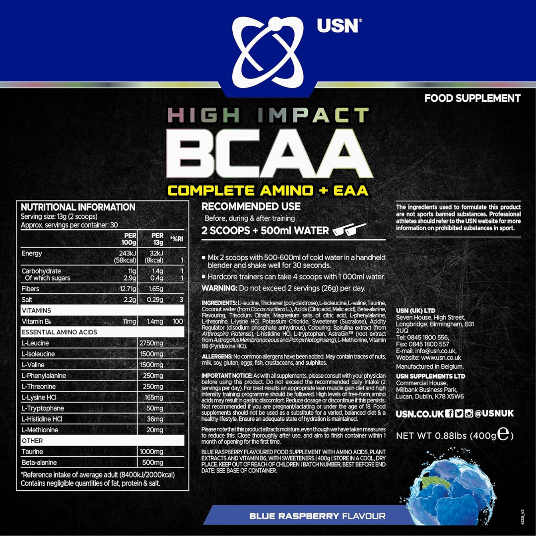 USN BCAA Complete Amino + EAA 400g - Apple
