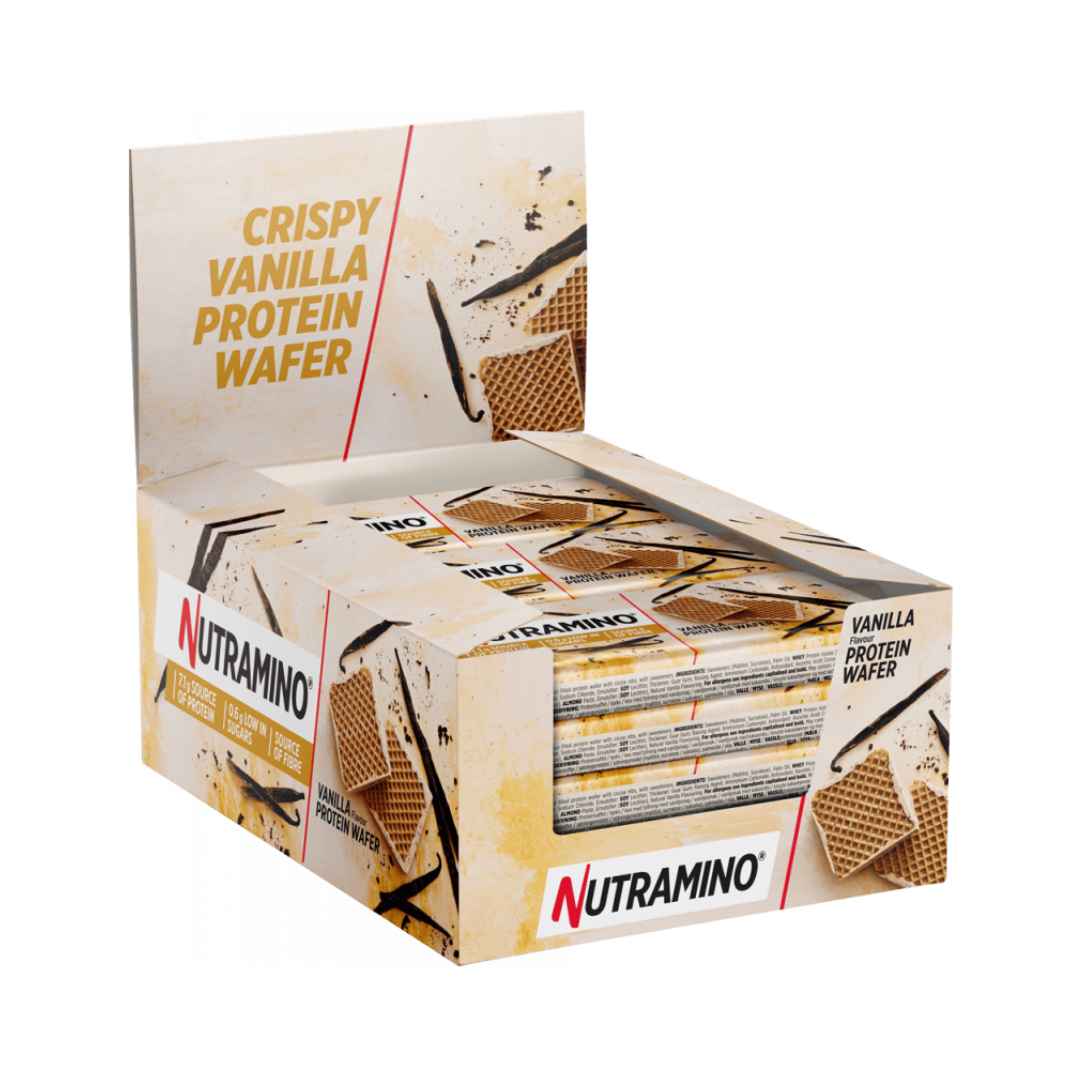 Nutramino Nutra-Go High Protein Low Sugar Wafer 12x39g - Vanilla