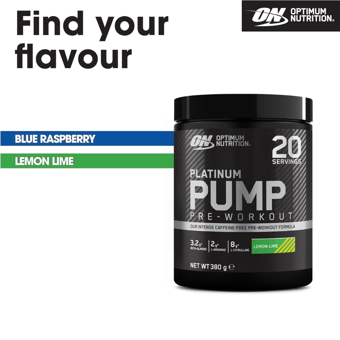 Optimum Nutrition Platinum Pump 380g - Blue Razz