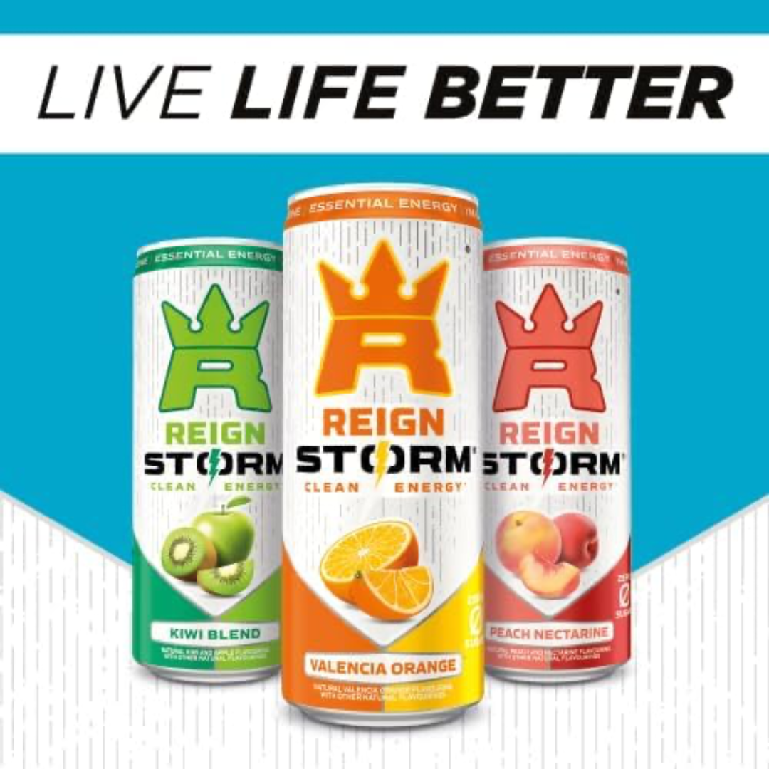 REIGN Storm 12x355ml - Peach Nectarine