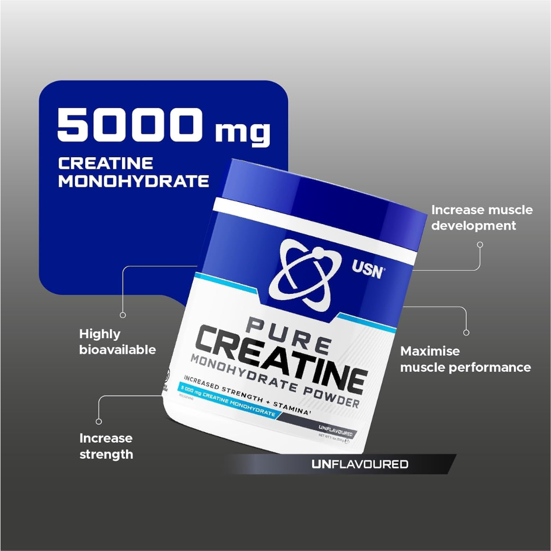 USN Creatine Micronized Monohydrate 500g - Tropical Thunder