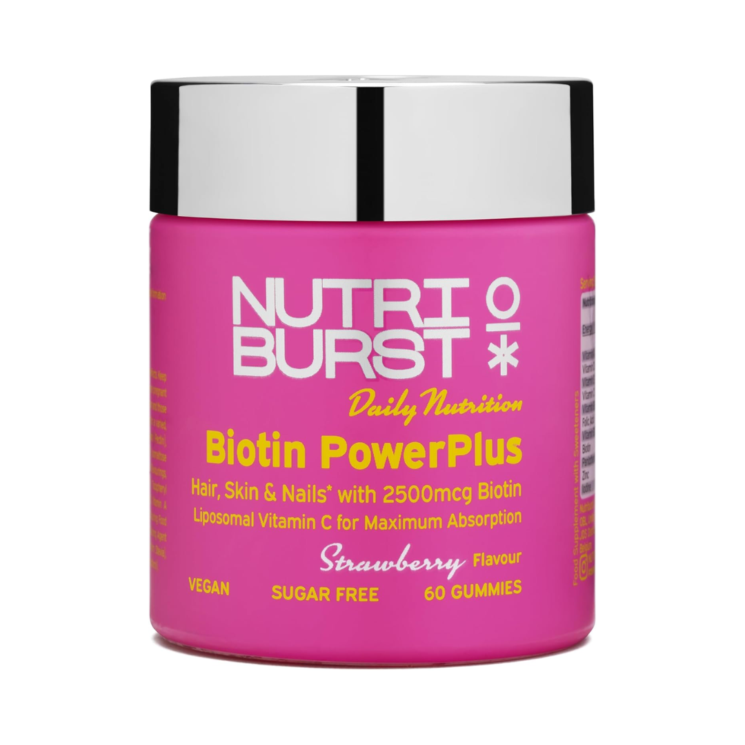Nutriburst Biotin Powerplus 60 Gummies Strawberry