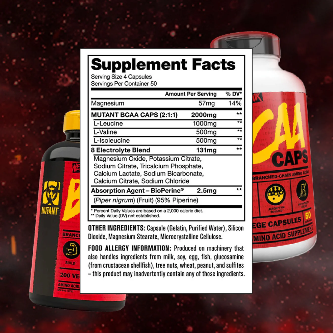 Mutant BCAA 400 Caps