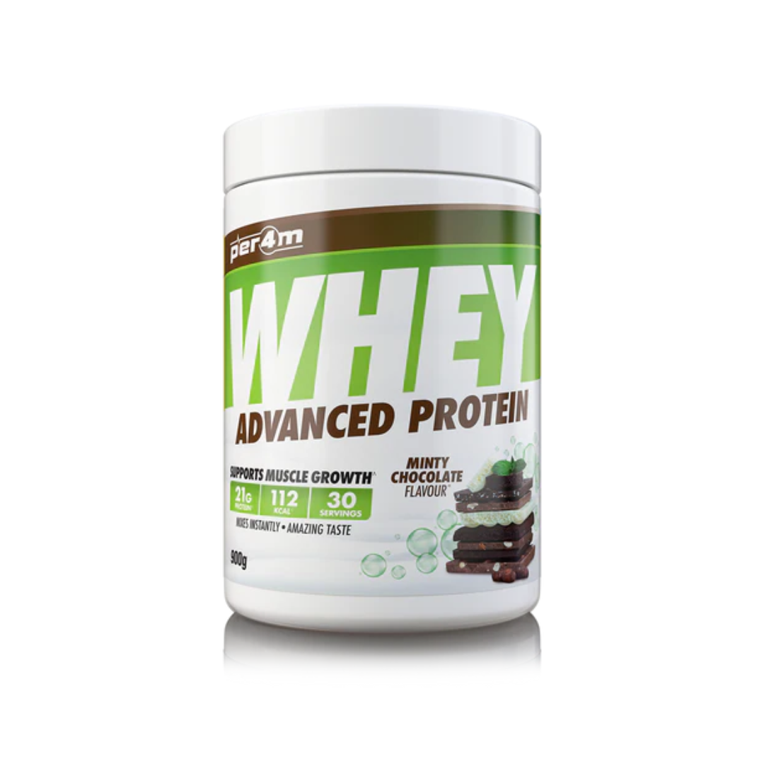 Per4m Advanced Whey Protein 900g - Minty Chocolate – The Box Supplements