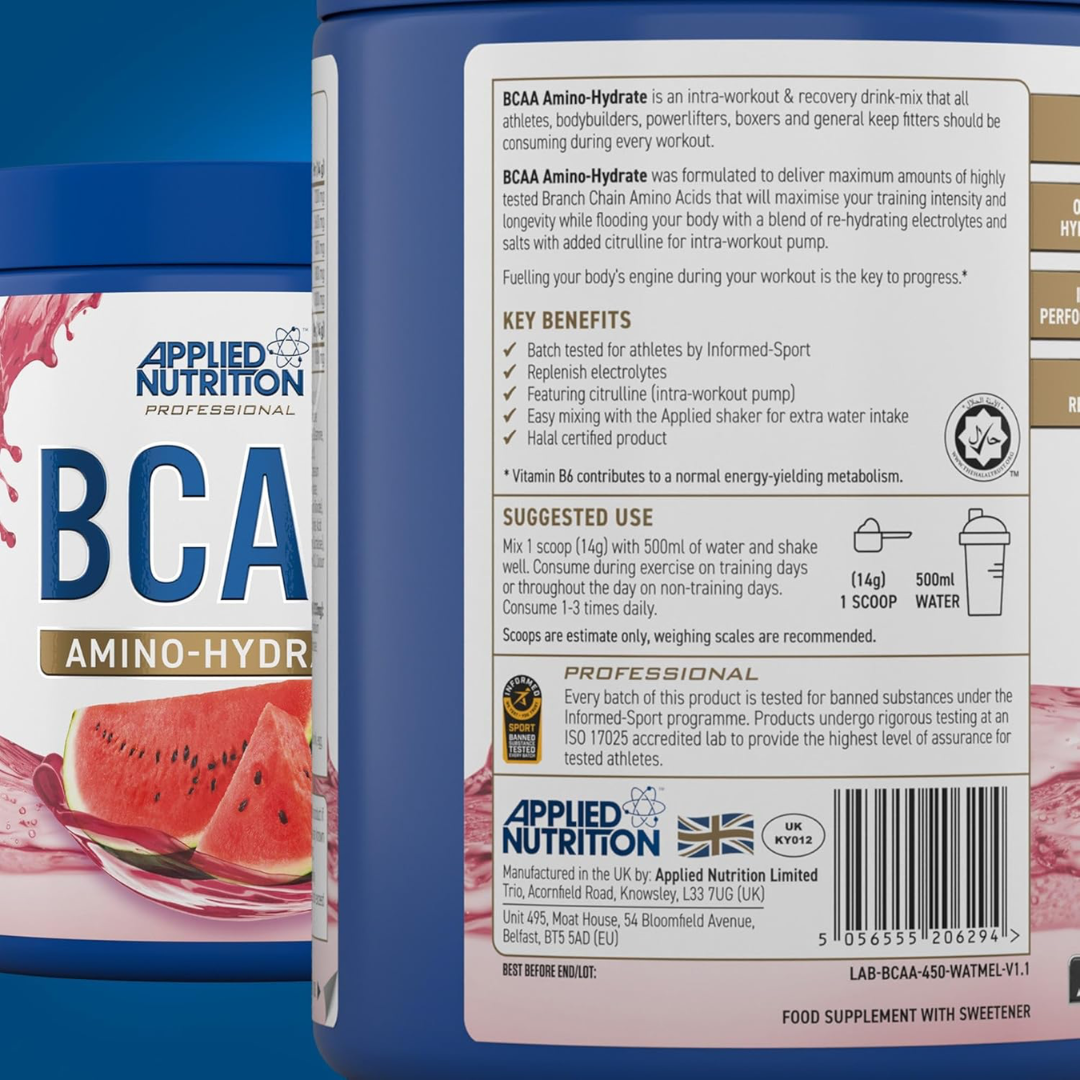 Applied Nutrition BCAA Amino-Hydrate 450g - Orange & Mango