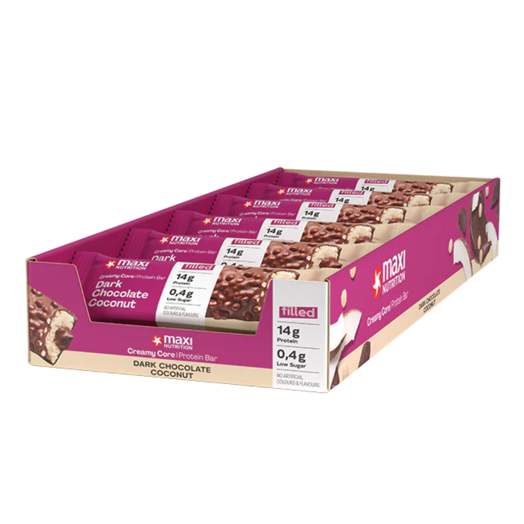 MaxiNutrition Creamy Core Bar 12x45g - Dark Chocolate Coconut