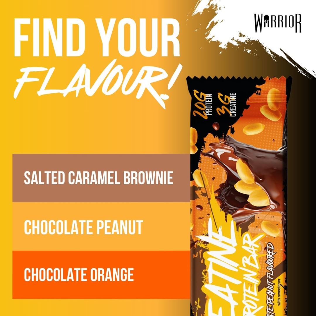 Warrior Creatine Bars 12x75g - Chocolate Peanut