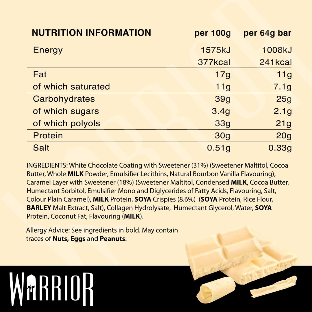 Warrior Crunch Bars 12x64g - Maple Syrup