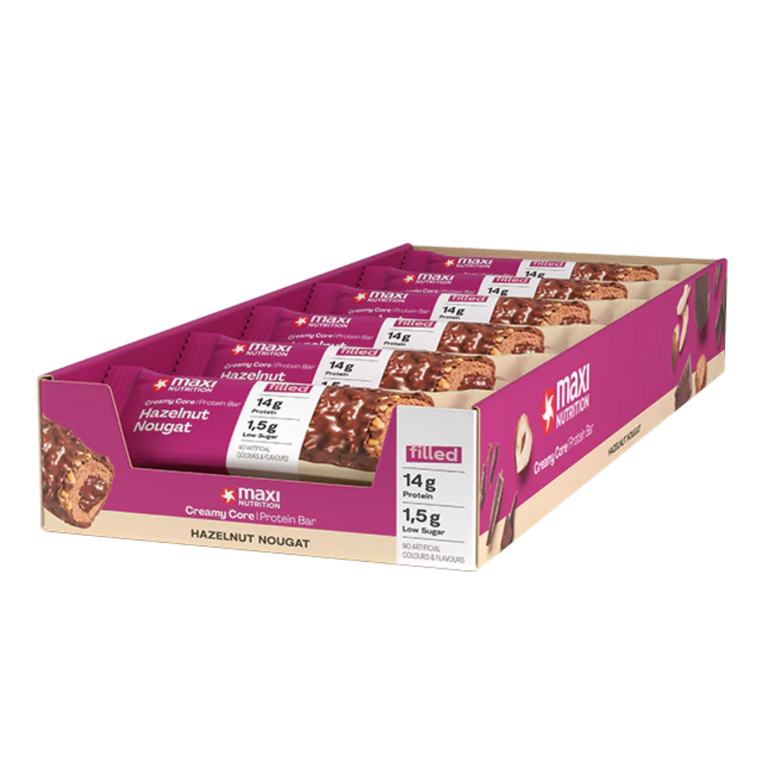 MaxiNutrition Creamy Core Bar 12x45g - Hazelnut Nougat