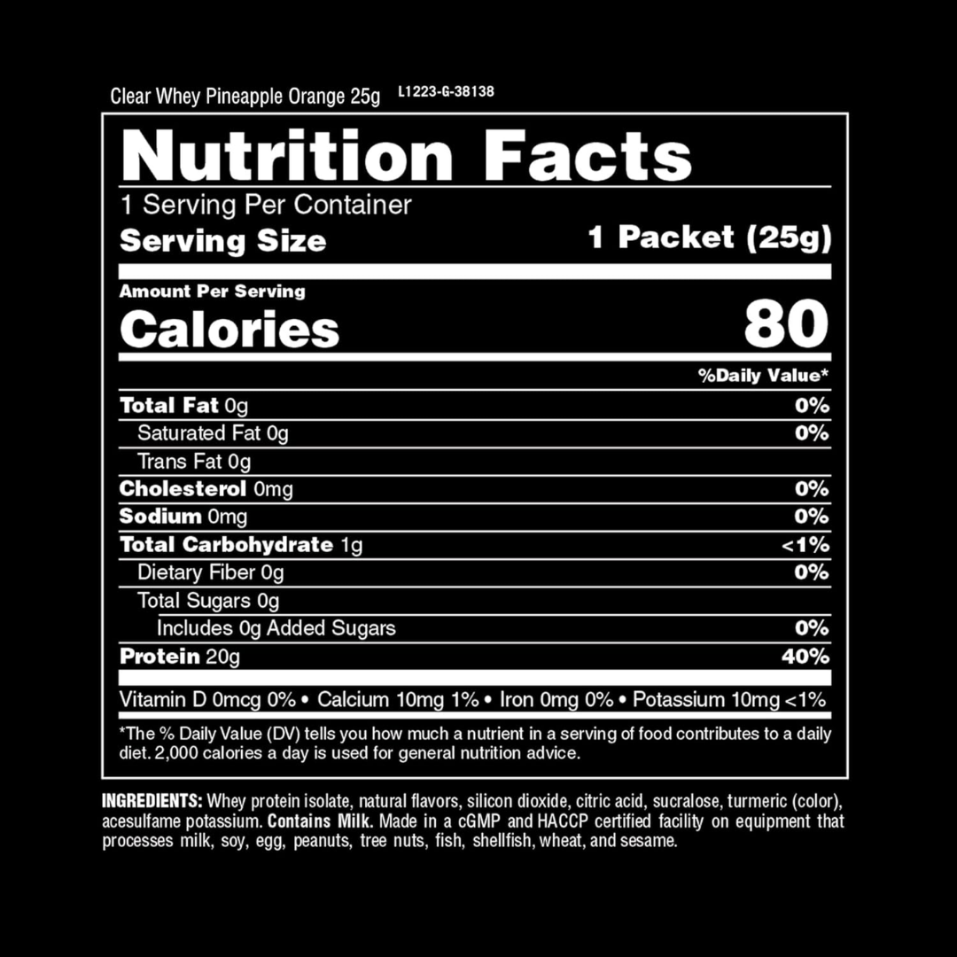 Animal Clear Whey 500g - Peach Iced Tea