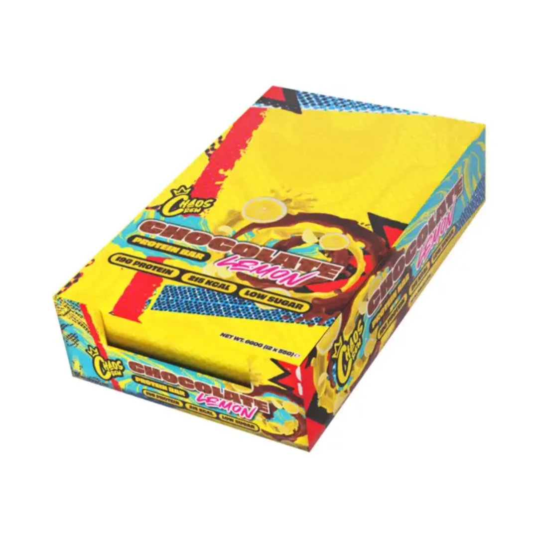 Chaos Crew Protein Bar 12x55g - Chocolate Lemon