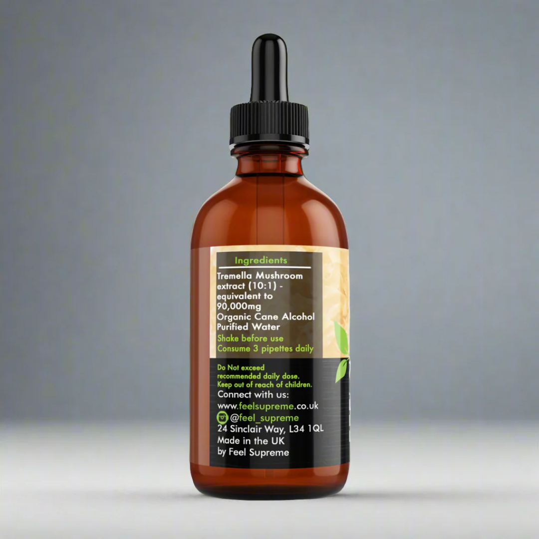 Feel Supreme Tremella Mushroom Liquid | High Strength Tincture for Beauty 60ml