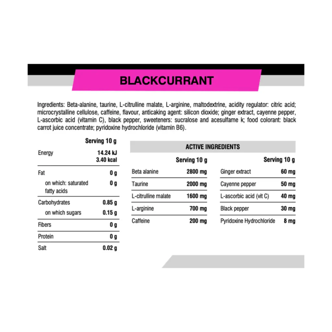 HYPE Pre Workout Powder 300g - Blackcurrant