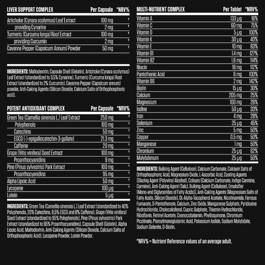 Applied Nutrition Black Stak- Ultimate Health Pack 30 Sachets