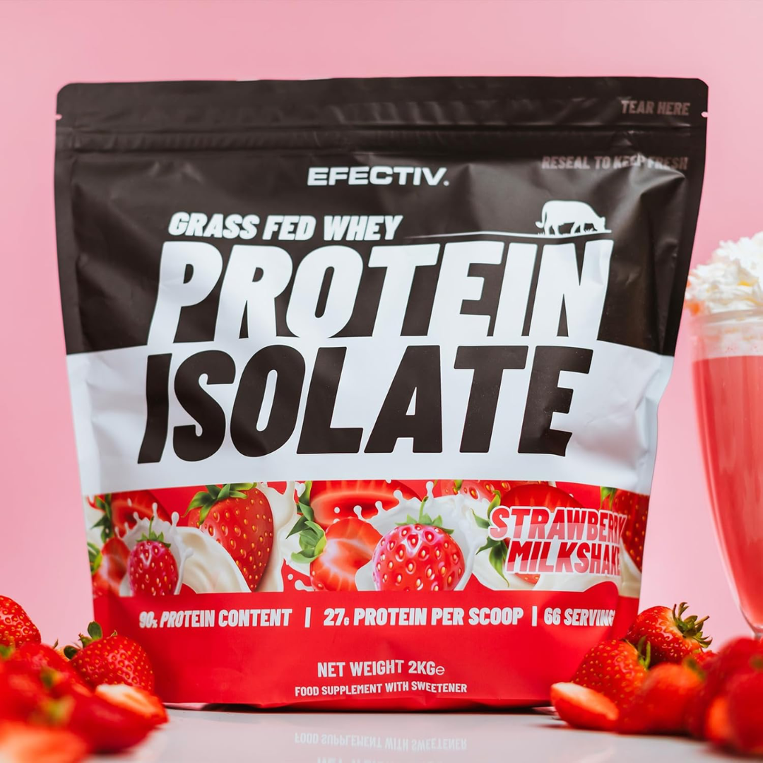 Efectiv Nutrition Grass Fed Whey Protein Isolate 2000g - Vanilla Ice Cream