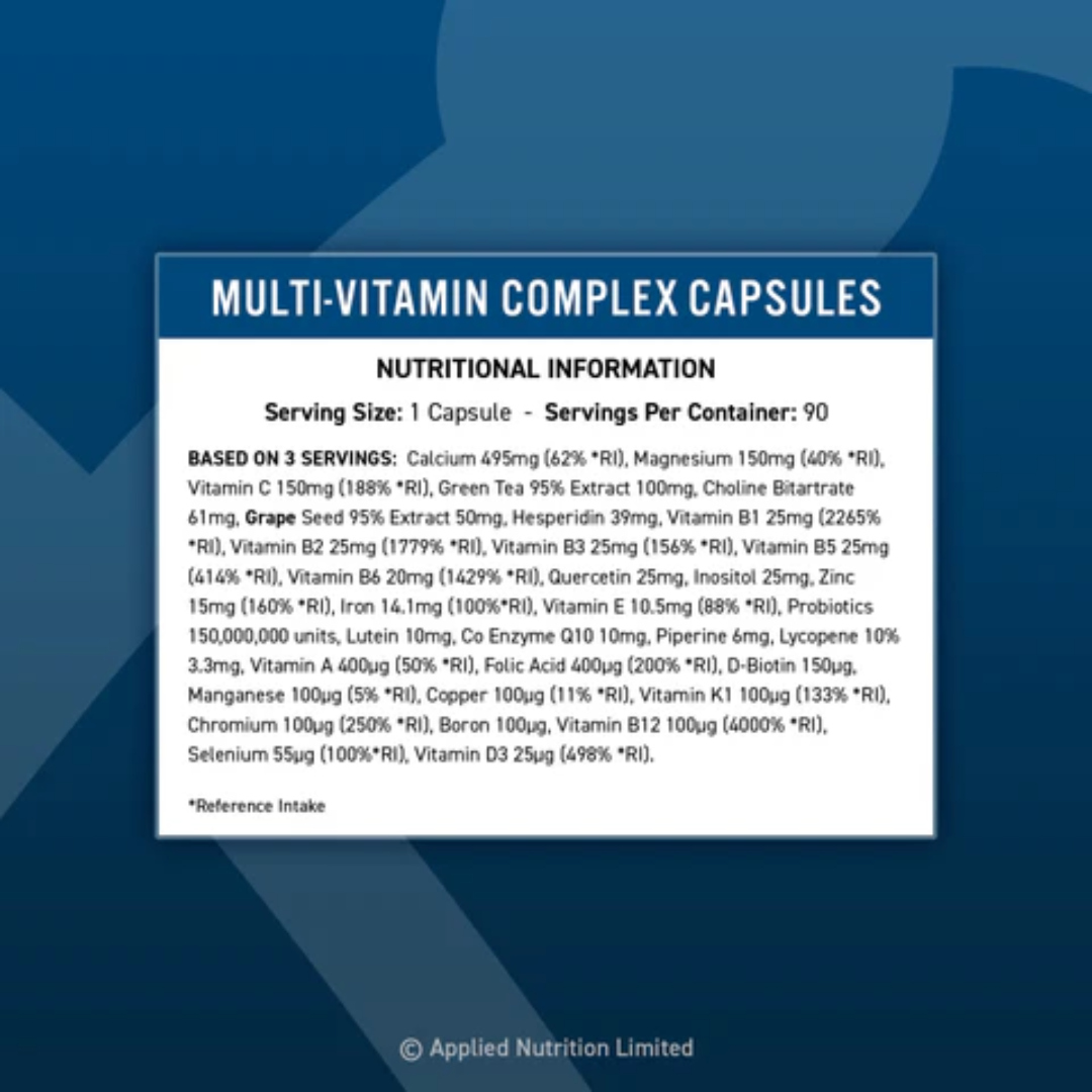 Applied Nutrition VITALITY Multi-Vitamin Complex 90Veg Caps