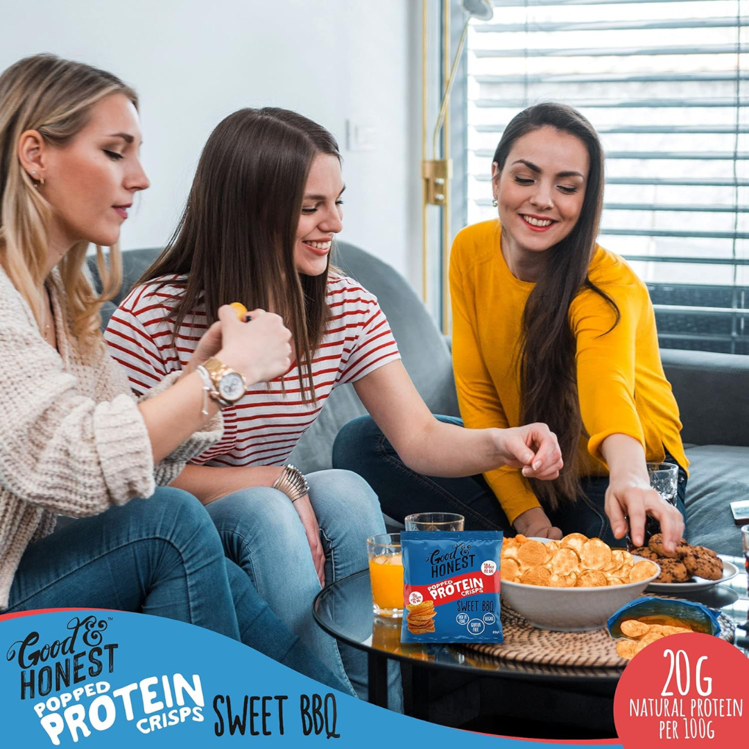 Good & Honest Popped Protein Crisps 24x23g - Salt & Pepper