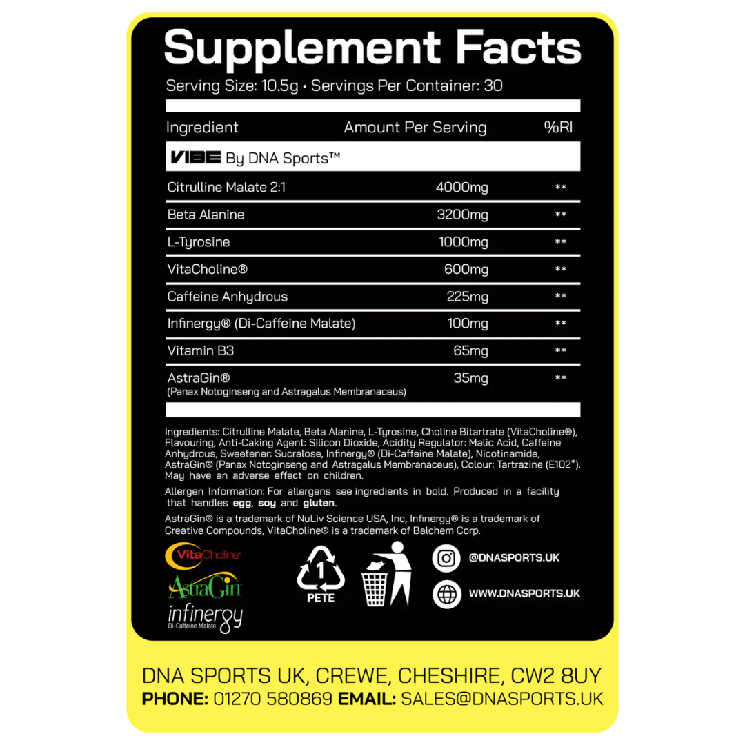 DNA Sports Vibe 300g - Strawberry Bubblegum