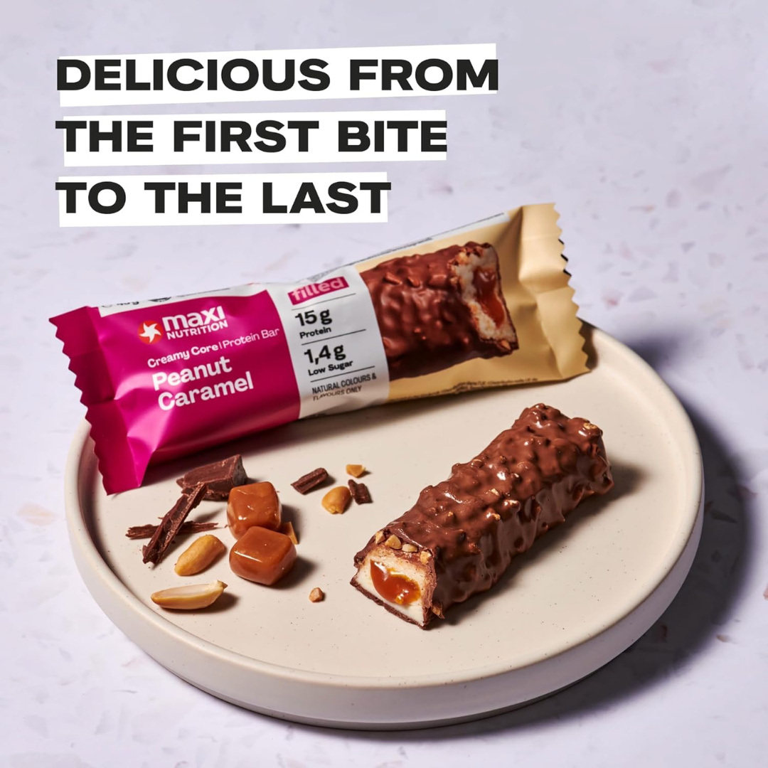 MaxiNutrition Creamy Core Bar 12x45g - Peanut Caramel
