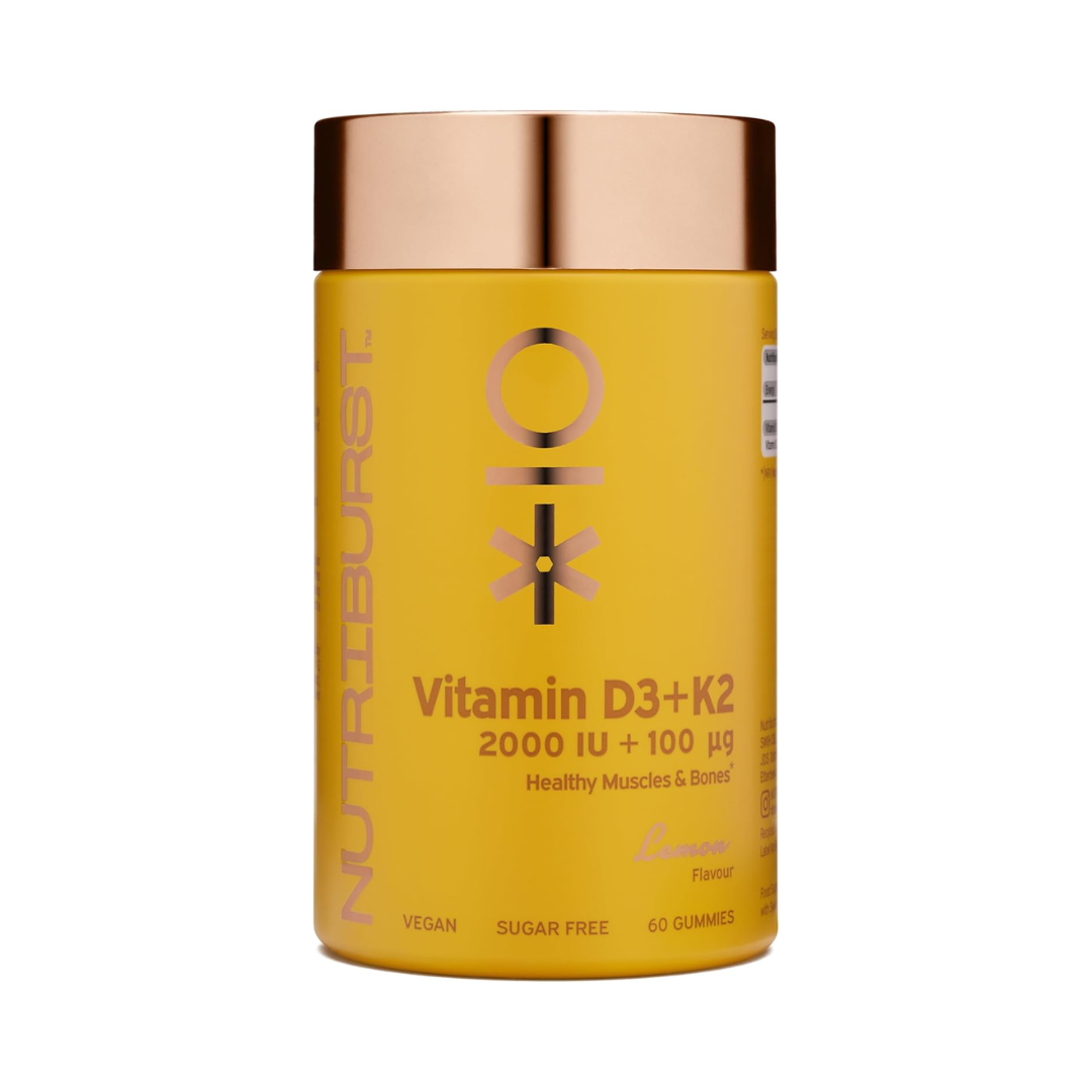 Nutriburst Vitamin D3 + K2 60 Gummies Lemon