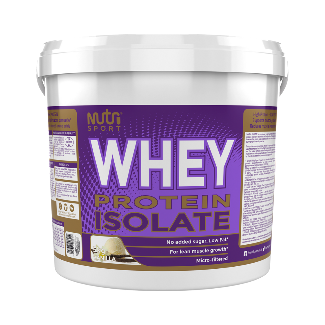 NutriSport Whey Protein Isolate 5kg - Vanilla