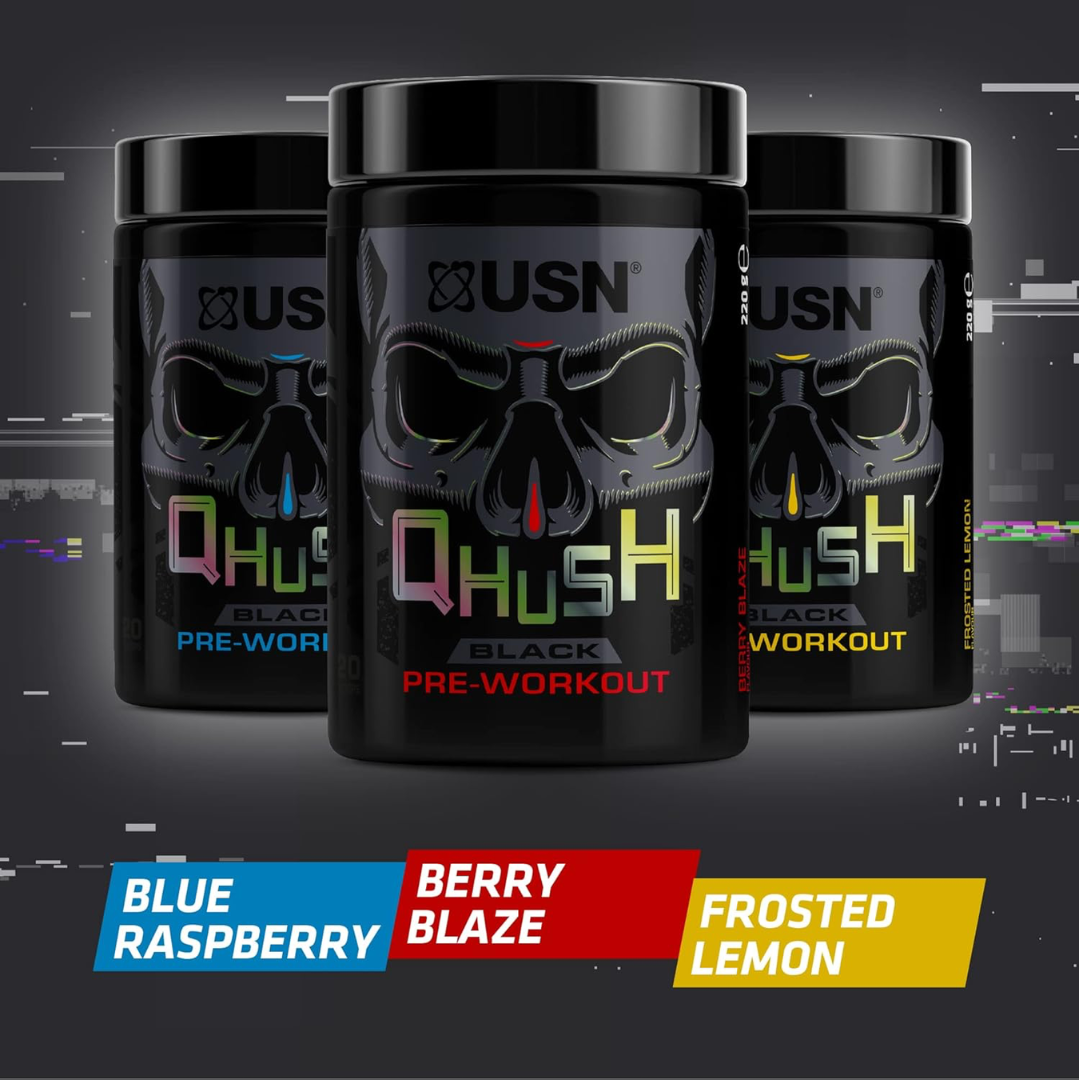 USN QHUSH Black 220g - Frosted Lemon